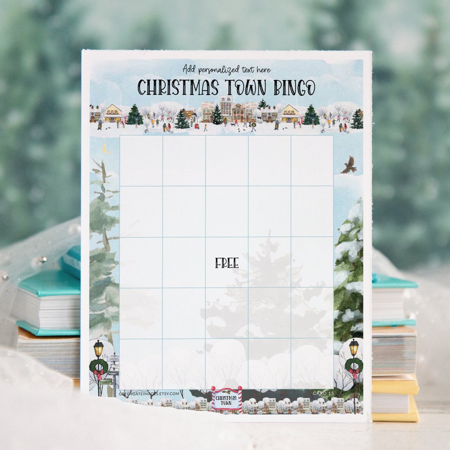 christmas-town-bingo-template-greengate-images for Free Printable Christmas Bingo Card Generator Christmas Town Bingo Template – Greengate Images for Free Printable Christmas Bingo Card Generator