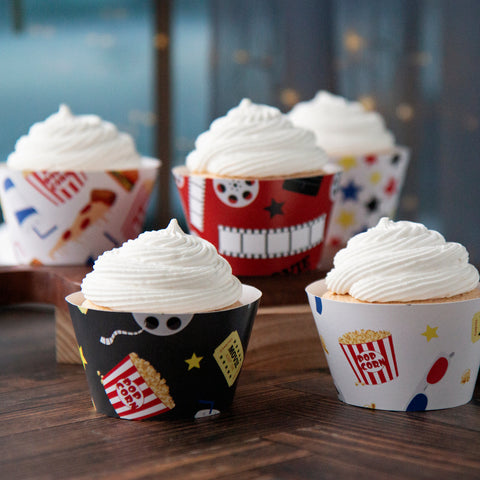 Movie Night Cupcake Wrapper Set