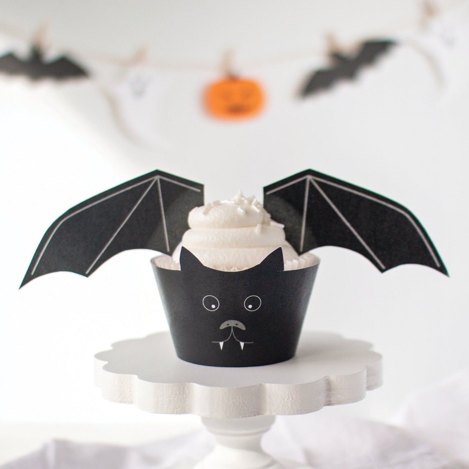 Halloween Bat Cupcake Wrappers