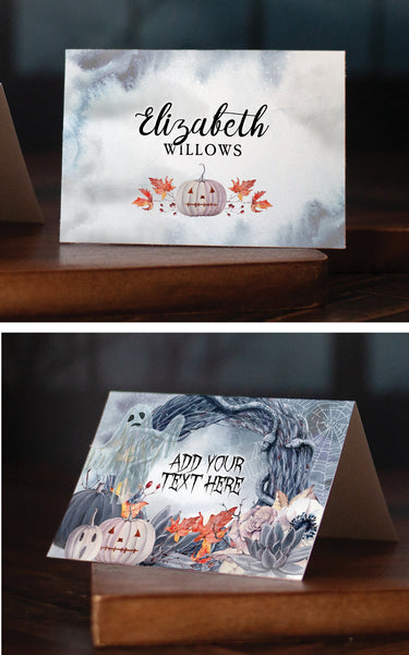 Spooky Beautiful Halloween Place Cards Duo - Greengate Images