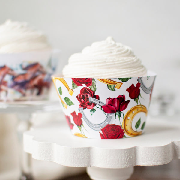 Kentucky Derby Cupcake Wrapper Duo - Printable Digital Download by Greengate Images