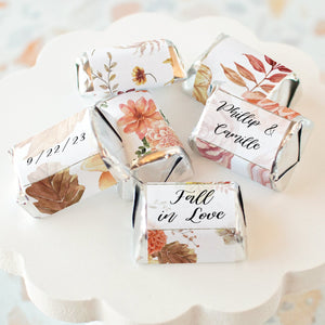 Fall Floral Nugget Wrappers - Dahlias and Leaves