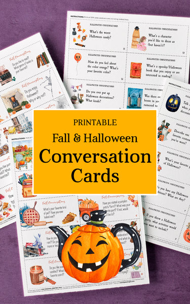 Fall & Halloween Conversation Cards - Greengate Images