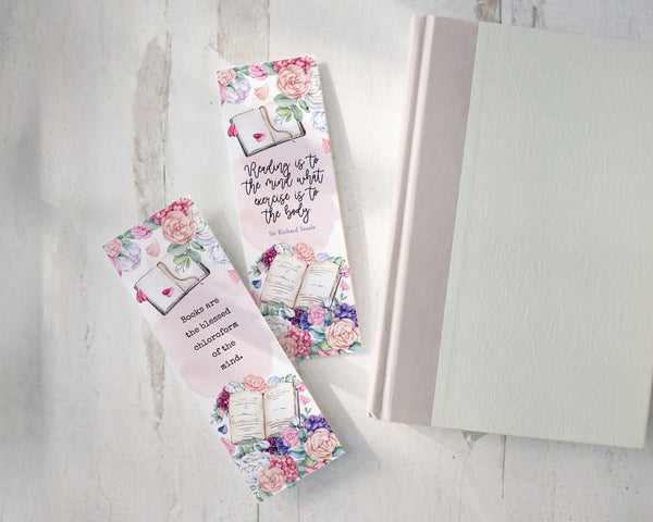 Floral Bookmark Template - Greengate Images