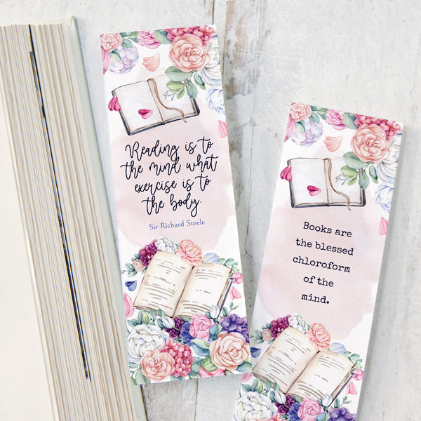 Floral Bookmark Template - Greengate Images