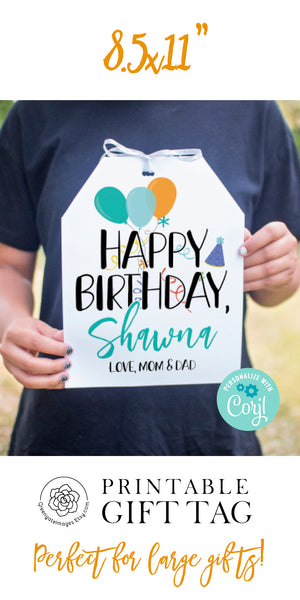 Giant Gift Tag - Printable Digital Download by Greengate Images