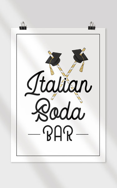 Graduation Soda Bar Sign