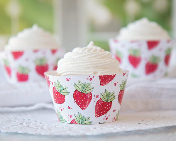 Strawberry Cupcake Wrapper