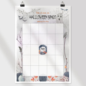 Halloween Bingo Template - Beautifully Spooky