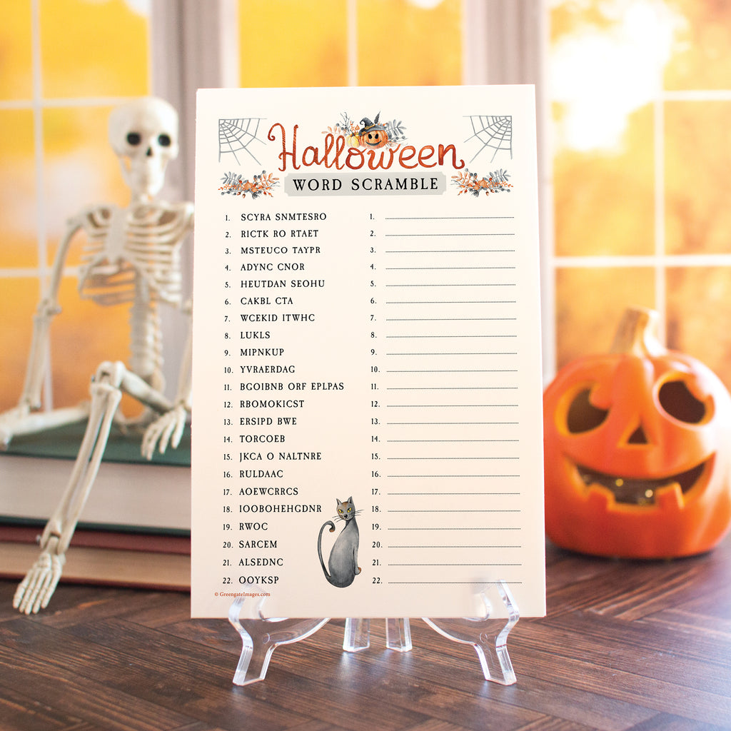 Halloween Word Scramble – Greengate Images halloween-word-scramble-greengate-images