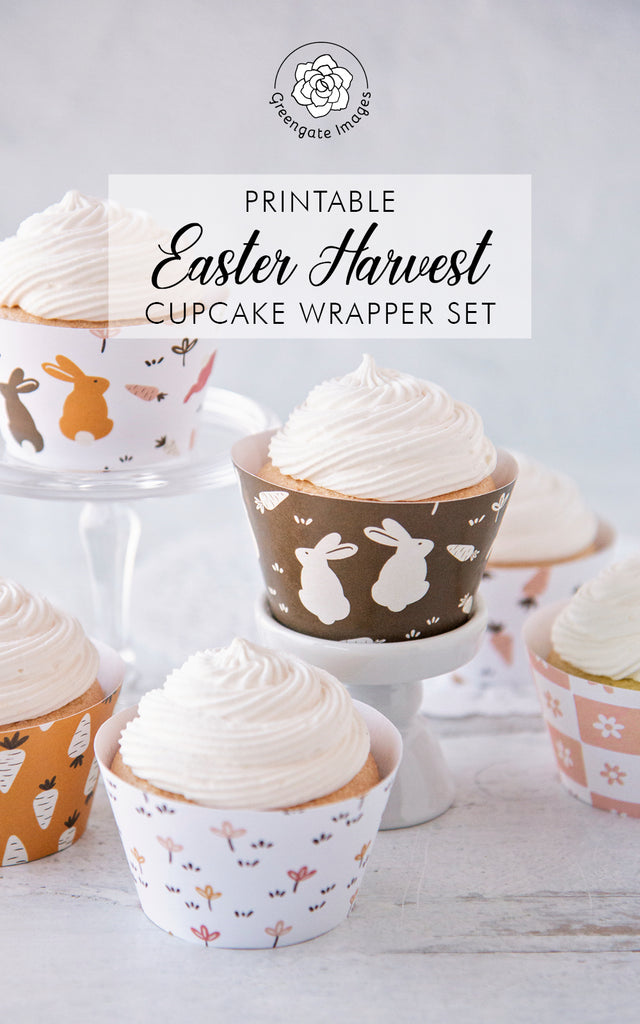 Easter Harvest Cupcake Wrapper Set – Greengate Images