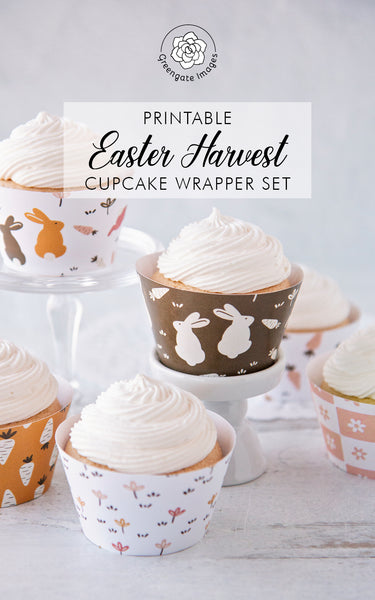 Easter Harvest Cupcake Wrapper Set