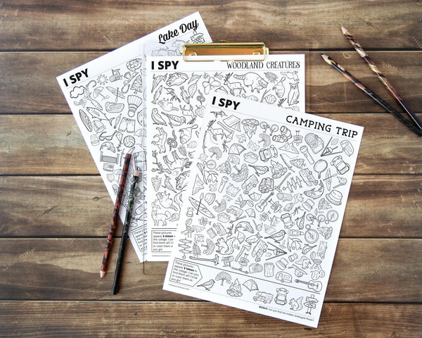 Outdoor Adventure I Spy Bundle - Printable Digital Download by Greengate Images