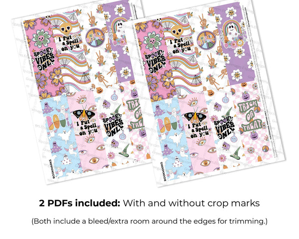 Halloween Bookmarks - Printable Digital Download by Greengate Images