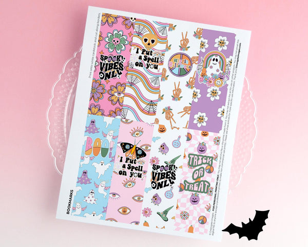 Halloween Bookmarks - Printable Digital Download by Greengate Images
