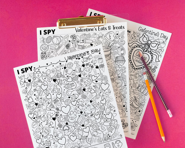 Valentine's Day I Spy Bundle - Printable Digital Download by Greengate Images