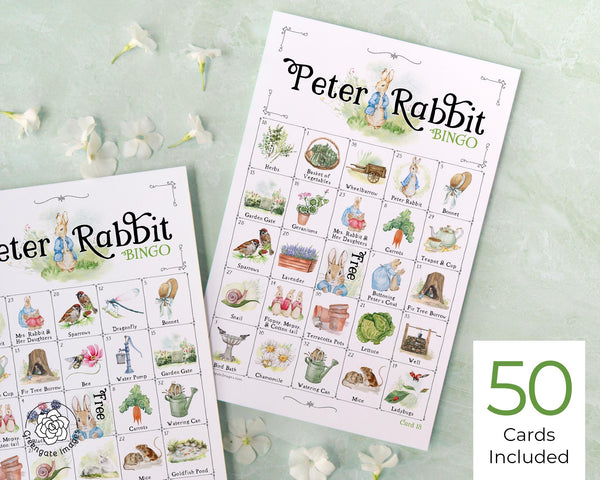Peter Rabbit Bingo - Printable Digital Download by Greengate Images