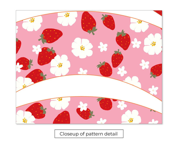 Strawberry Cupcake Wrapper - Printable Digital Download by Greengate Images