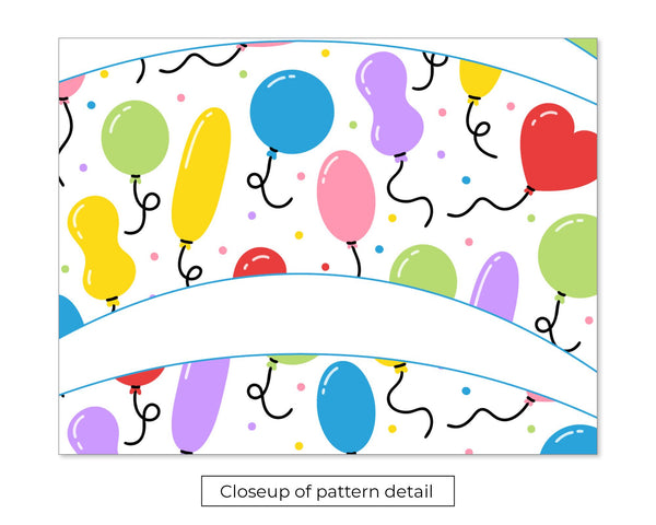 Balloon Cupcake Wrapper - Printable Digital Download by Greengate Images