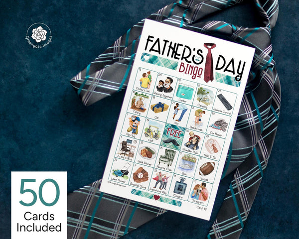 Father's Day Bingo - Printable Digital Download by Greengate Images