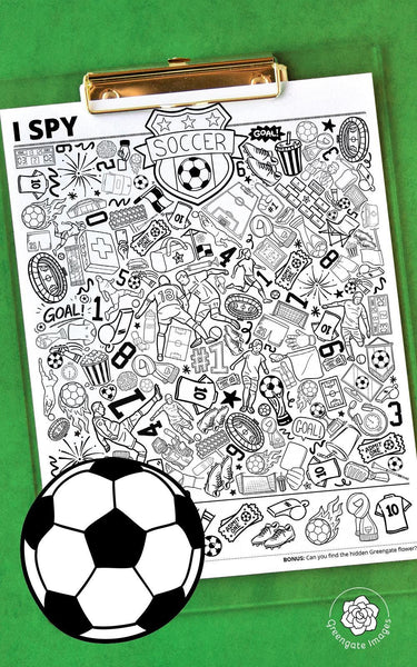 Soccer I Spy - Printable Digital Download by Greengate Images