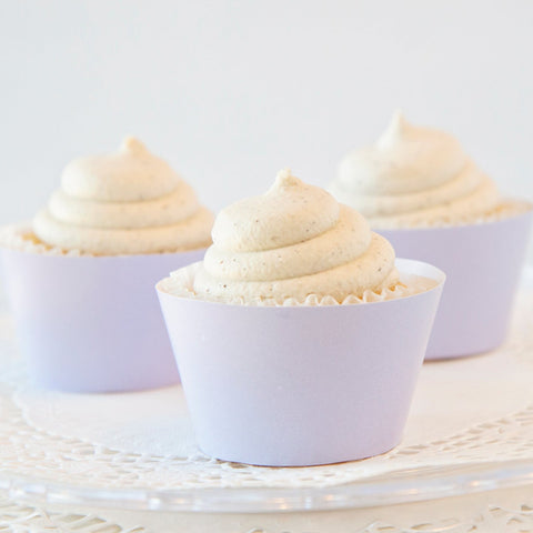 Solid Lavender Cupcake Wrapper