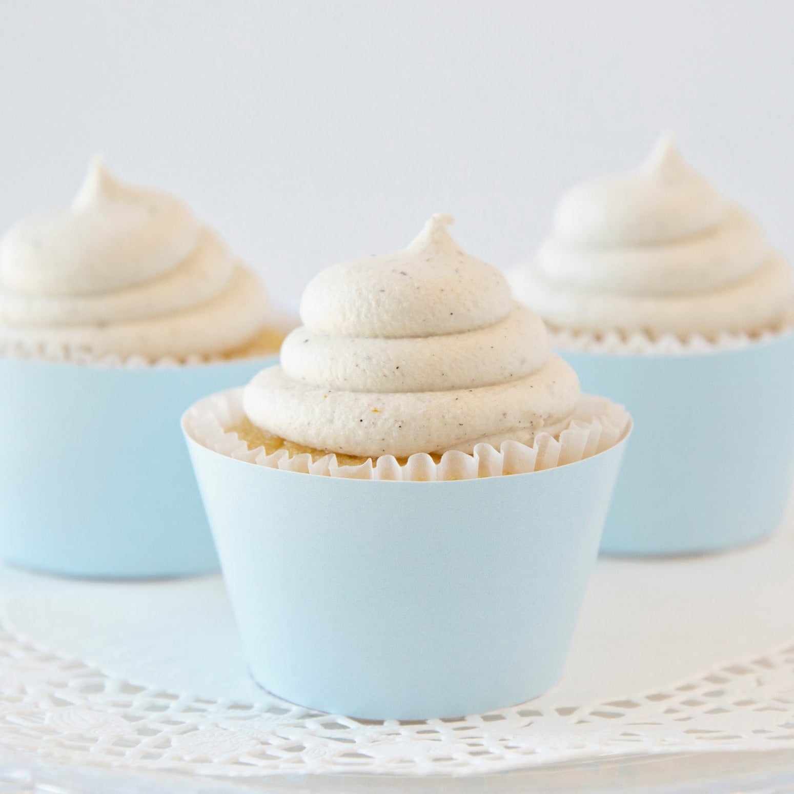 Solid Light Blue Cupcake Wrapper - Greengate Images