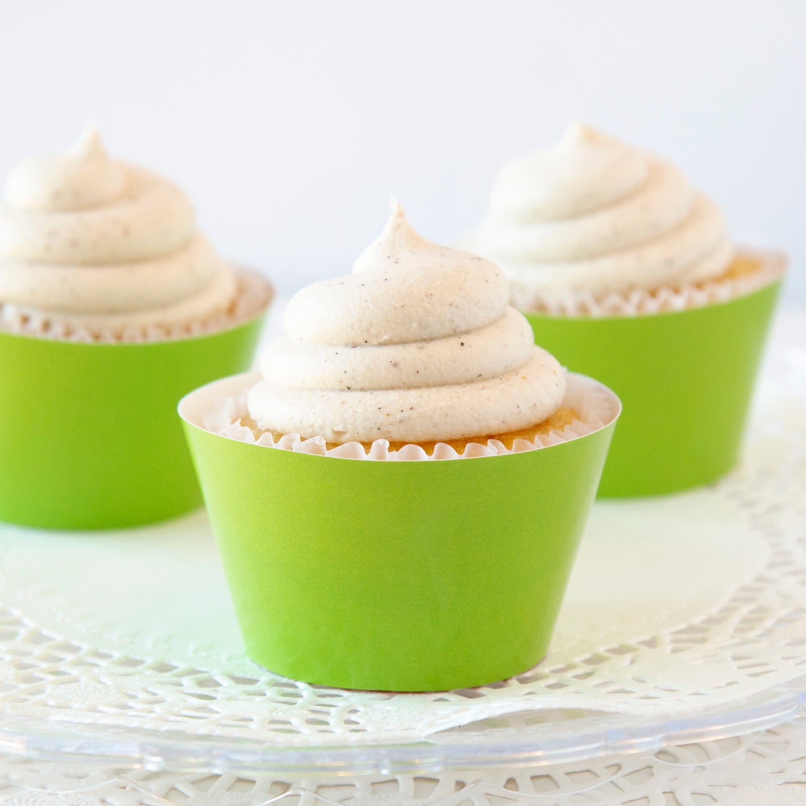 Solid Lime Green Cupcake Wrapper