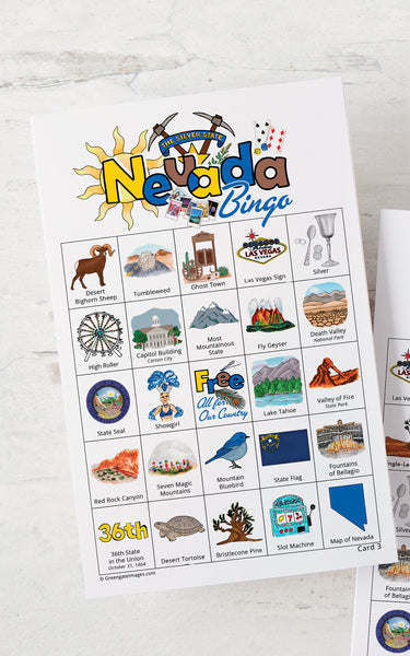 Nevada Bingo Cards