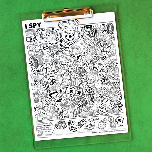Soccer I Spy - Printable Digital Download by Greengate Images