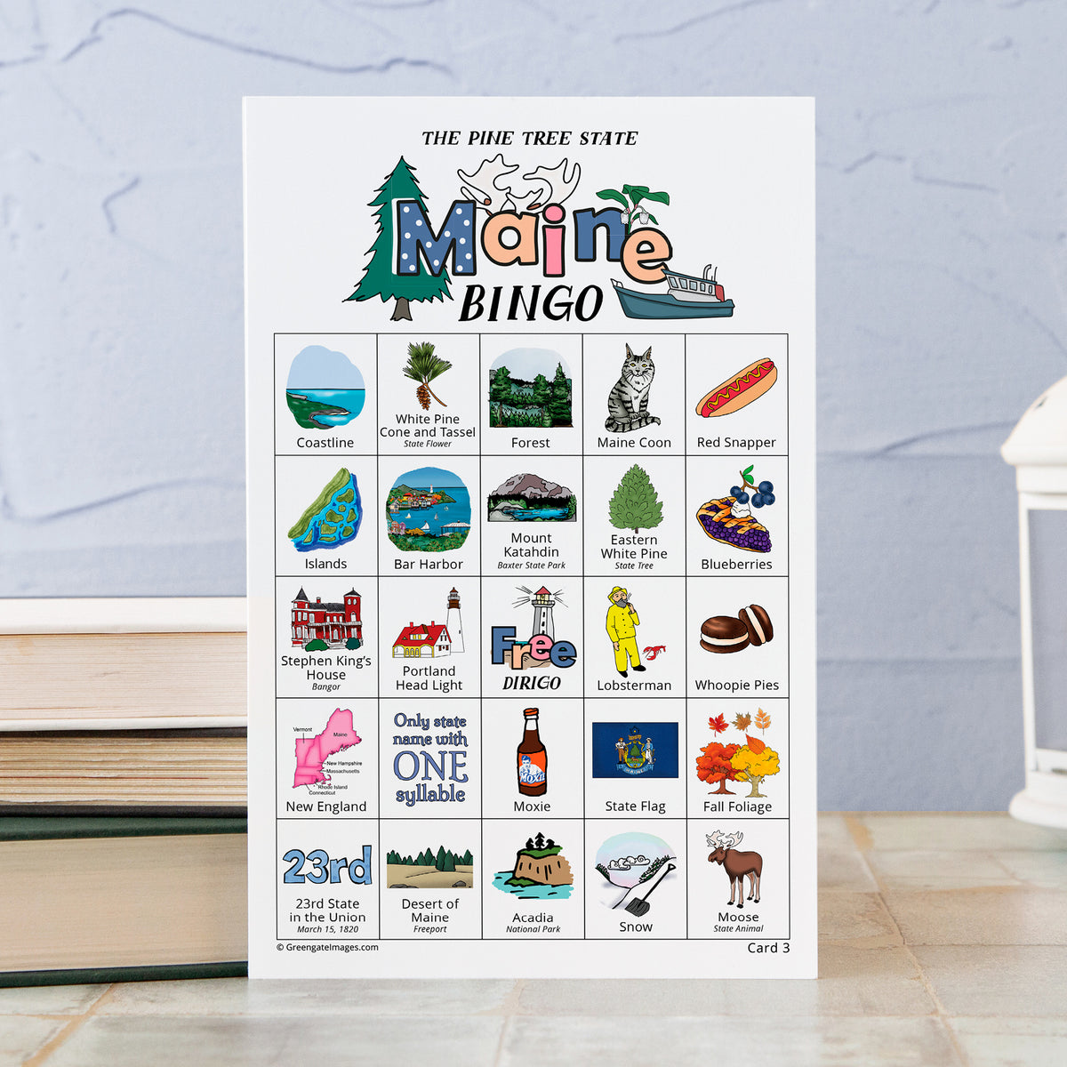 Maine Bingo Cards – Greengate Images