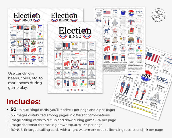 Election Bingo - Greengate Images