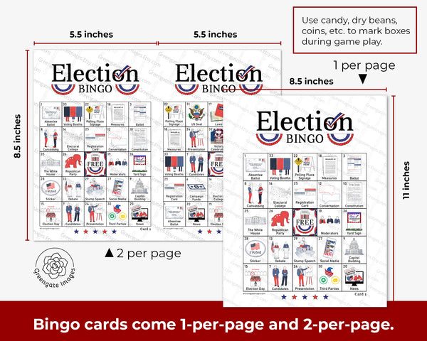 Election Bingo - Greengate Images