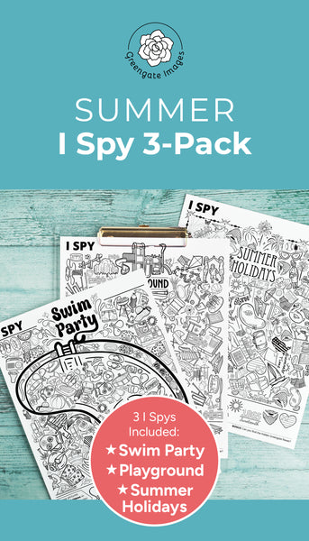 Summer I Spy Bundle - Printable Digital Download by Greengate Images