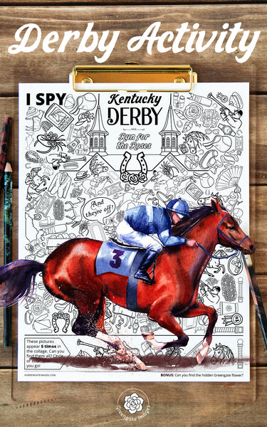 Kentucky Derby I Spy - Printable Digital Download by Greengate Images