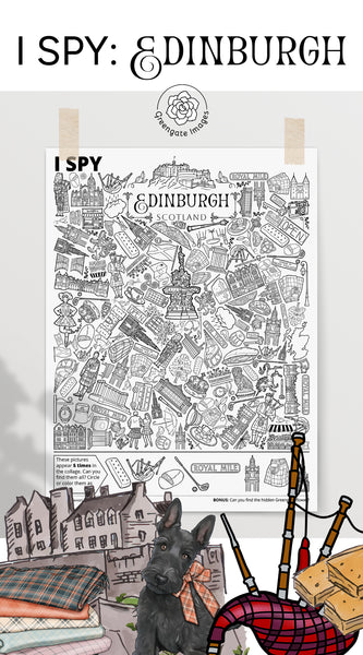 Edinburgh I Spy - Printable Digital Download by Greengate Images