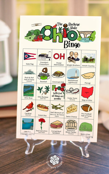 Ohio Bingo Cards - Printable Digital Download by Greengate Images