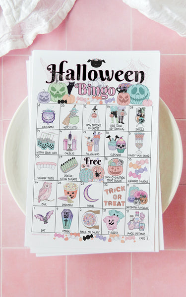 Halloween Bingo (Pastel Colors)