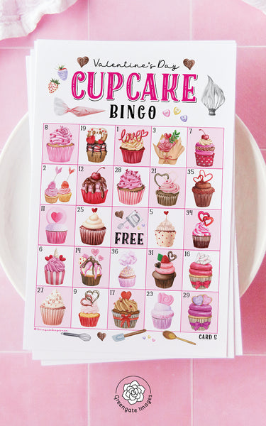 Valentine's Day Cupcake Bingo