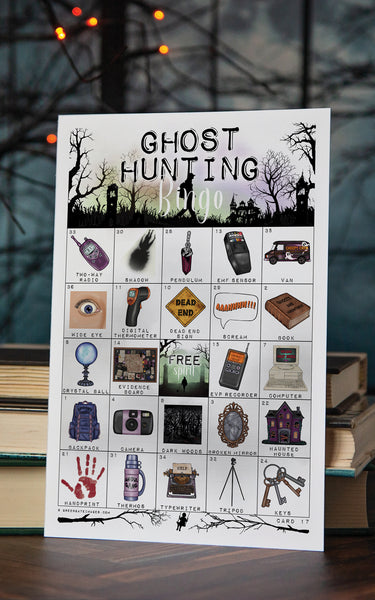 Ghost Hunting Bingo Cards