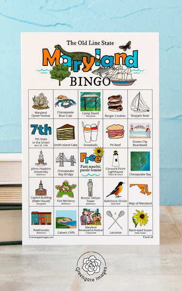 Maryland Bingo Cards