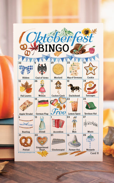 Oktoberfest Bingo - Non-Alcoholic