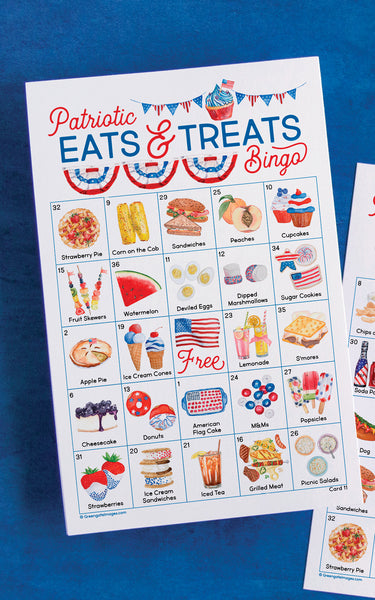 Patriotic Eats & Treats Bingo