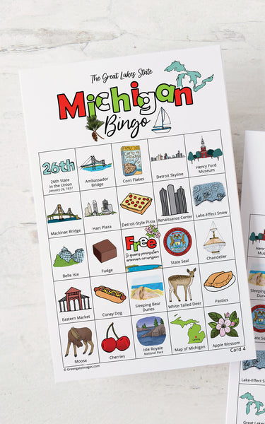 Michigan Bingo Cards