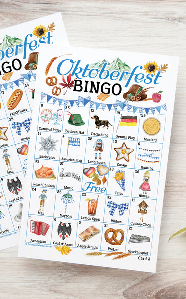 Oktoberfest Bingo - Non-Alcoholic