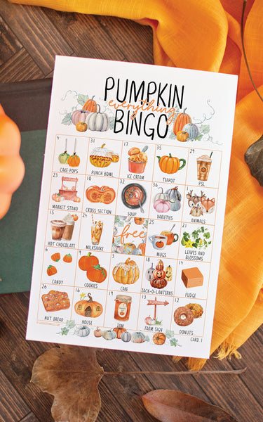 Pumpkin (Everything) Bingo