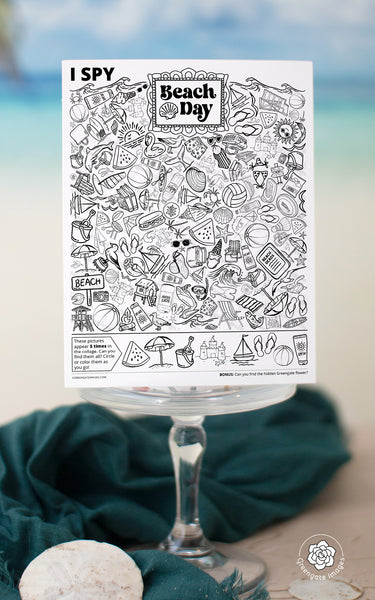 Beach Day I Spy - Printable Digital Download by Greengate Images
