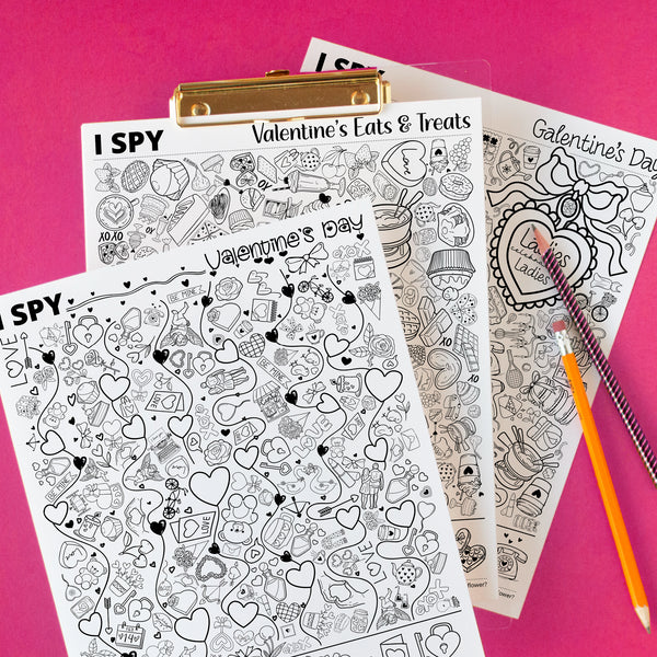 Valentine's Day I Spy Bundle - Printable Digital Download by Greengate Images