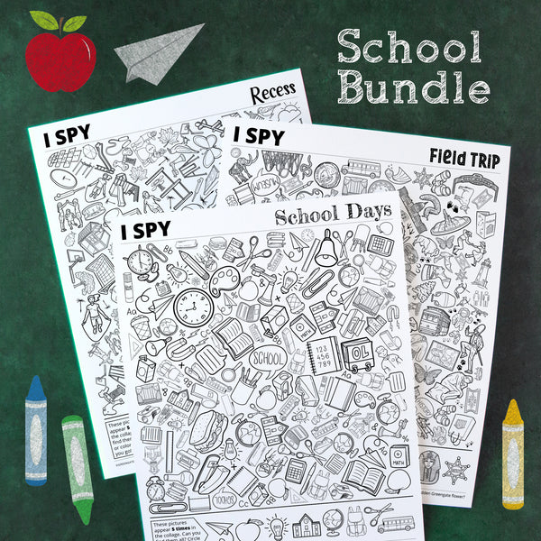 School I Spy Bundle - Printable Digital Download by Greengate Images