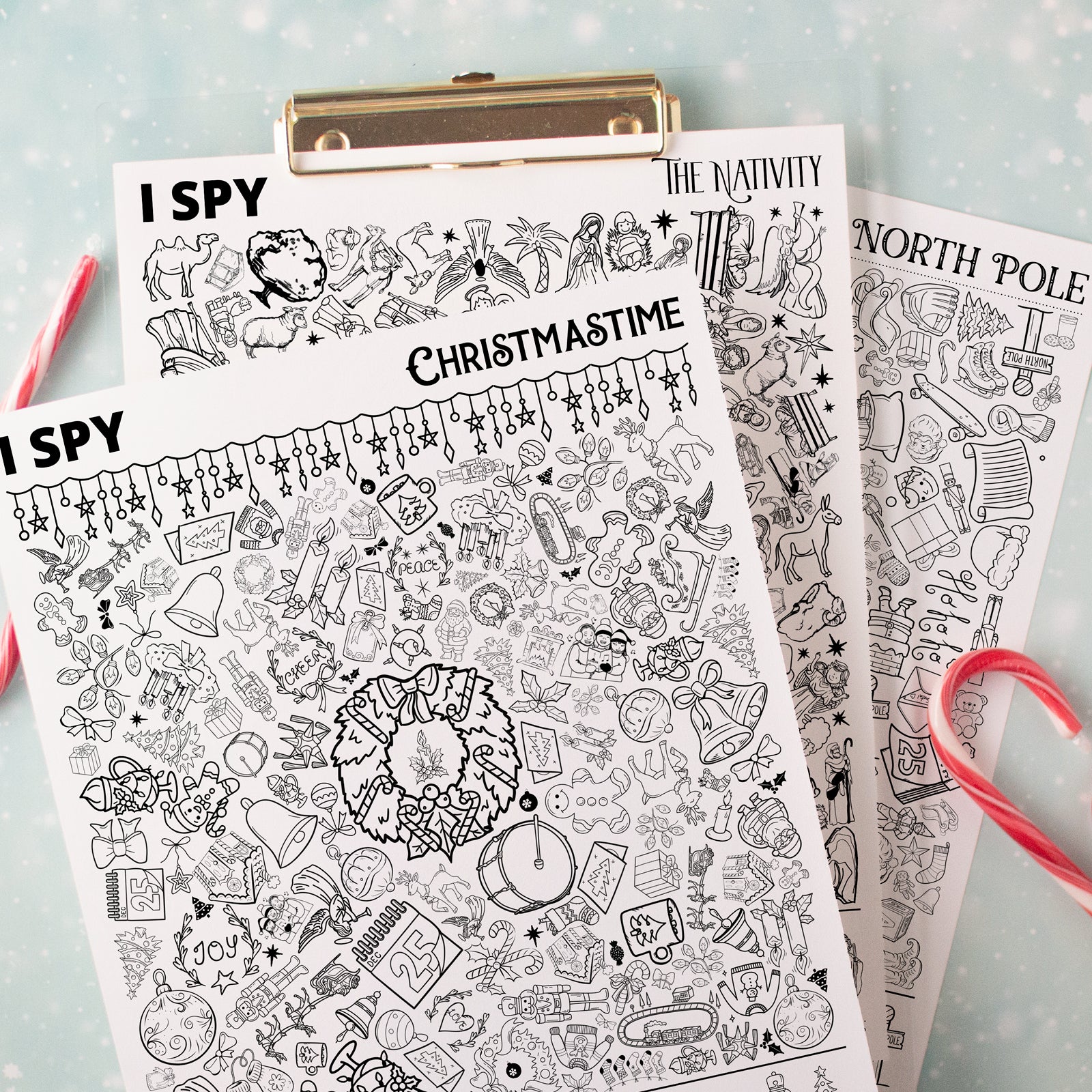 Christmas I Spy Bundle - Printable Digital Download by Greengate Images